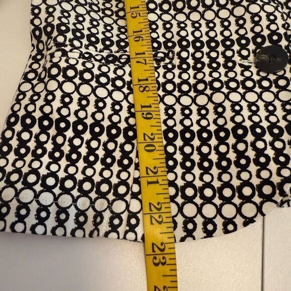 CAbi Black and White Du Jour Three Quarter Sleeve Jacket Size 8, Preppy, Career - Picture 16 of 16